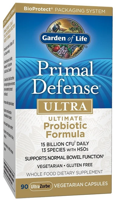 Garden of Life 가든 오브 라이프 프라이멀 디펜스 울트라 프로바이오틱 포뮬러 150억 90캡슐, 1개, 90정 - 쿠팡