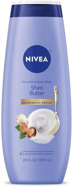 NIVEA 니베아 시어 버터 너리싱 바디 워시 모이스처라이징 바디 워시 건성용, 591ml, 4개 - 쿠팡