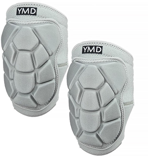 용맹두 군대 군인 스포츠 쿠션 패드 벨크로 무릎보호대, 그레이, 2개