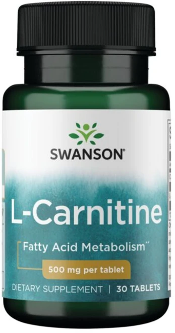 Swanson L-카르니틴 500mg 타블렛, 30개입, 1개, 30정 - 쿠팡