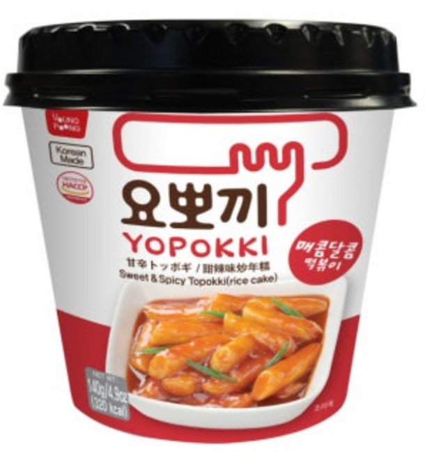 요뽀끼 매콤달콤떡볶이, 140g, 5개