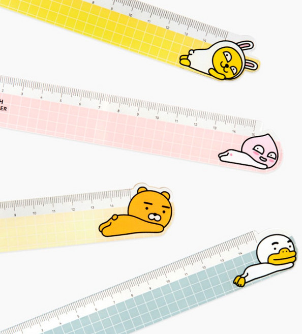 카카오프렌즈 15cm자 4종 1택, 튜브