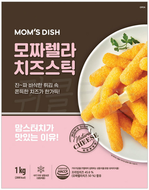 맘스터치 치즈스틱 1kg, 1개