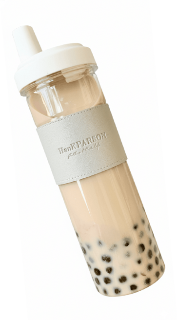 吸貓室 大象杯 環保杯 粗吸管 隨行杯 手搖飲杯, B灰皮套, 1個, 850ml