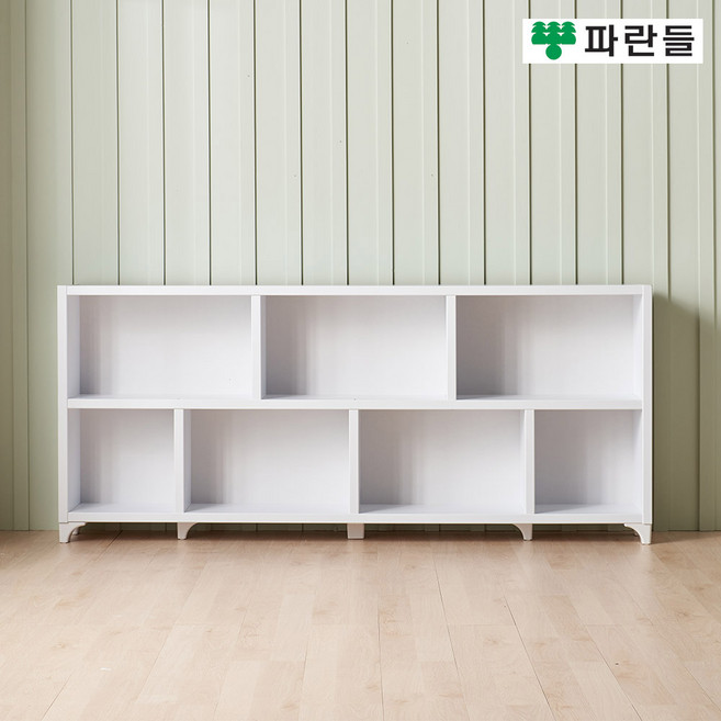 파란들가구 33T 2단 2000 유발 가로책장 2단책장 수납장식장, 화이트