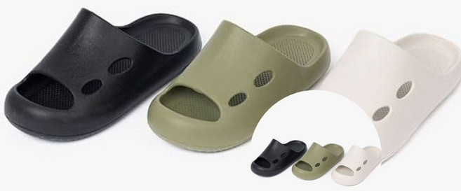 EVA 욕실화 욕실슬리퍼, 카키 260mm, 카키