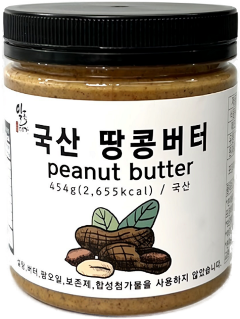 국산 100% 땅콩버터 프리미엄 454g 무첨가 잼 땅콩잼 피넛, 1개