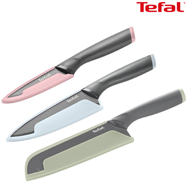 테팔 키친웨어 슬라이시 주방 칼, 3종(과도9+식도15+산도쿠16.5), 1세트