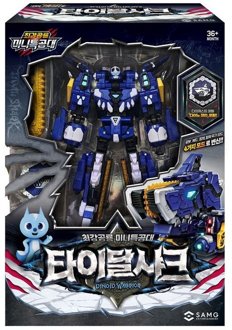 Miniforce 迷你特工隊 最強恐龍 怒濤狂鯊 機器人玩具, 1個