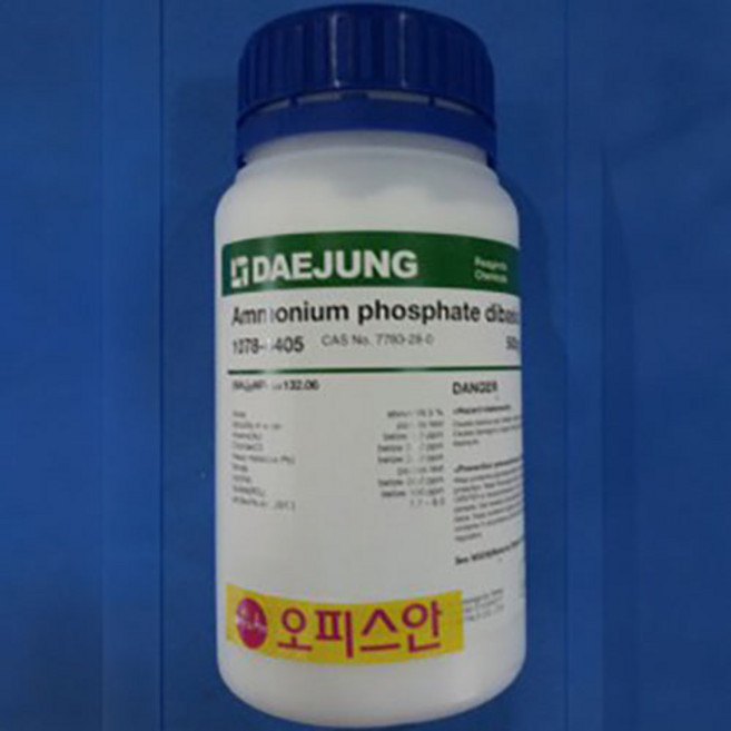제이인산암모늄/제2인산암모늄/인산1수소암모늄 Ammonium phosphate dibasic 98.5% (EP/GR) 500G, SAMCHUN-EP, 1개, 500ml