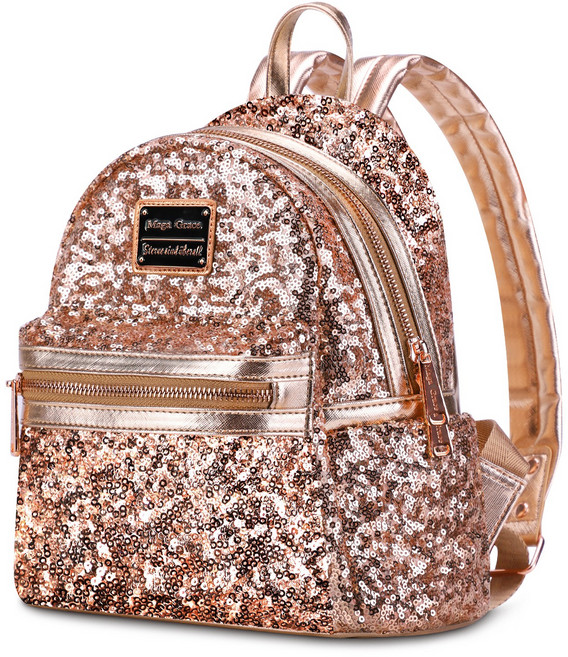 여성용 크로스 바디 숄더 스팽글 백팩