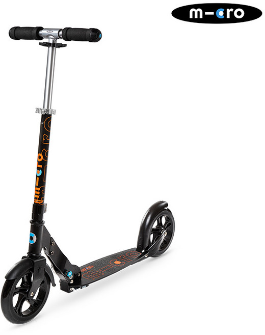 마이크로킥보드_스쿠터 블랙_초등학생 성인 두발킥보드, 단품, 1개
