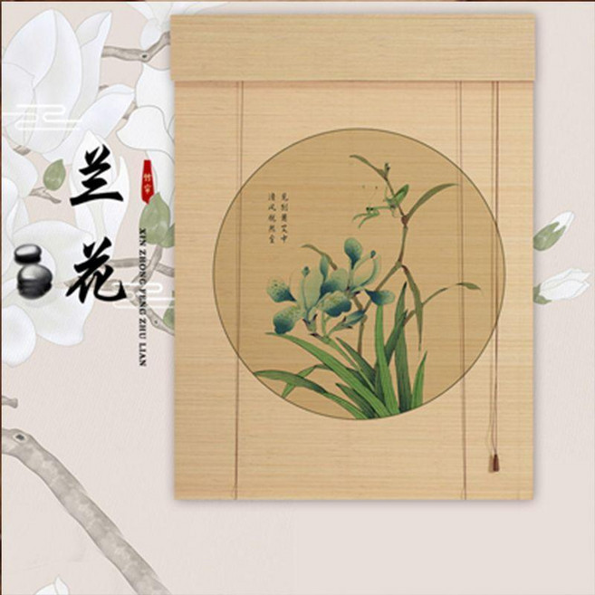 MGT 美格特 竹簾捲簾窗簾, 蘭花,產品聯繫客服提供尺寸