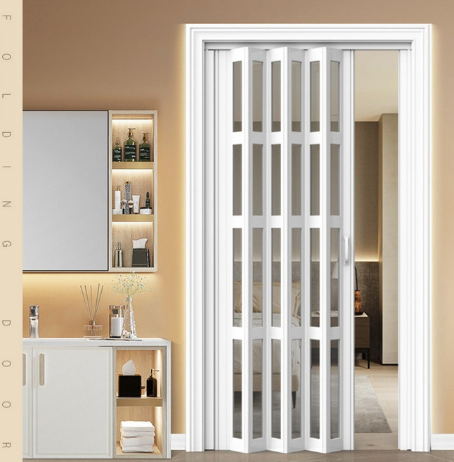 피스윌 슬라이딩도어 모든 사이즈 가능 폴딩도어 아크릴 투명 반투명 주름문 자바라 다용도 도어, 1개, 1