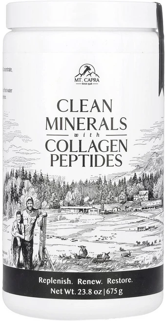 Mt. Capra Clean Minerals with Collagen Peptides 23.8 oz 675 g, Mt. Capra, Clean Minerals with, 675g, 1개 - 쿠팡