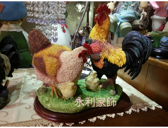 家族雞擺飾 公雞.母雞.小雞.全家福.入厝雞.結婚帶路雞 居家擺飾 幸福家庭 吉祥如意, 1個