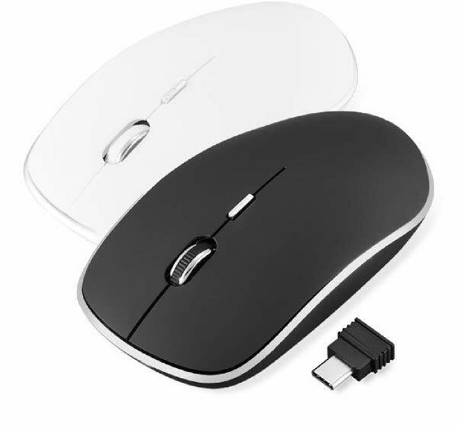 삼성노트북 갤럭시북 C타입 무소음 무선 마우스, 블랙