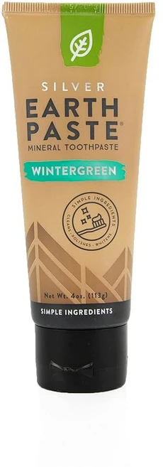 레드몬드 어스 페이스트 은 - 천연 비불화 4온스 튜브 페퍼민트, Wintergreen, 113g, 1 - 쿠팡