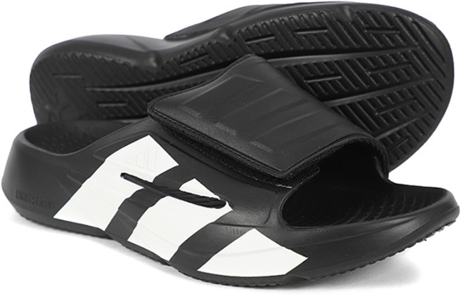 아디다스 LIGHTBLADE SLIDE 발볼 발등 조절 벨크로 타입 슬라이드 슬리퍼