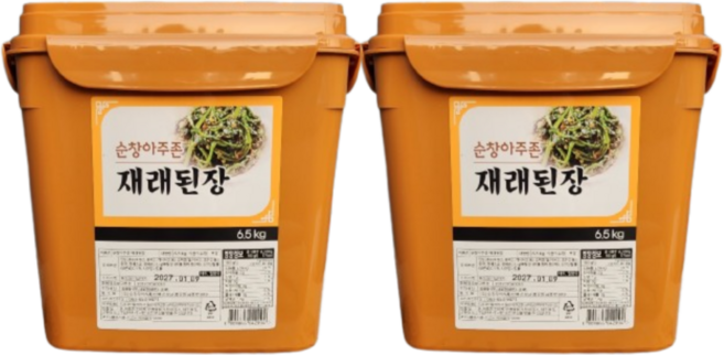 순창 아주존 재래된장 6.5kg, 2개