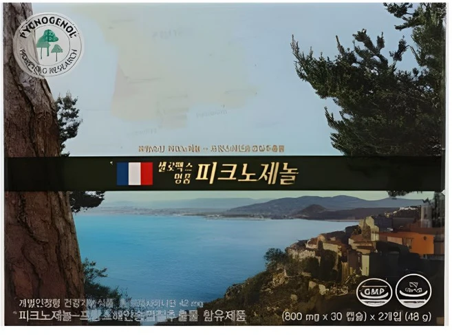 명품 피크노제놀 60캡슐 약국전용, 1박스, 60회분 - 쿠팡