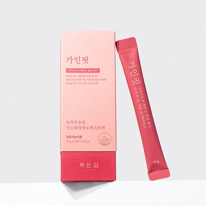 루틴업 가인핏 다이어트 쾌변 혈당 케어 녹차추출물 카테킨 난소화성말토덱스트린 식이섬유 다이어트 보조제, 3박스, 14회분 - 쿠팡