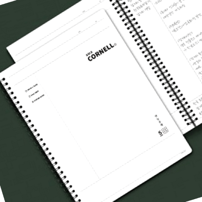 핑크풋 유선 스프링 노트 100매 필기 연습장, 1개, 상세페이지 참조