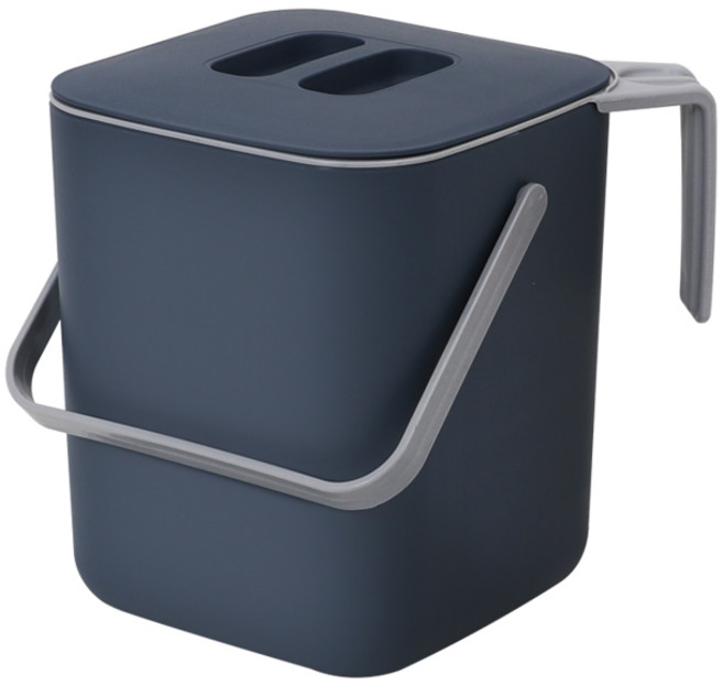 모노블 음식물 쓰레기통 3L, 네이비, 1개