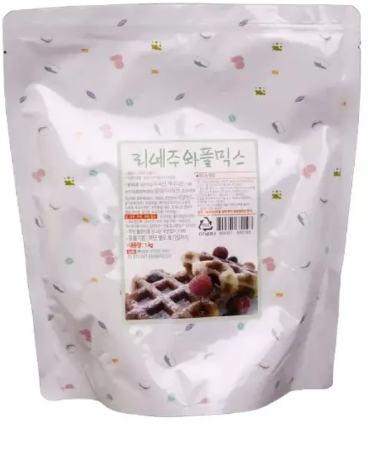 리에주와플믹스 1kg/정통/벨기에/와플/빵/와플믹스, 1개, 1kg