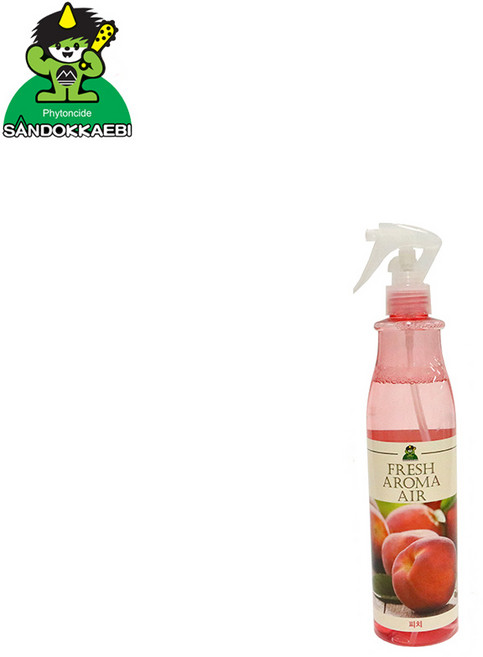 산도깨비 후레쉬 아로마에어 방향제 피치 380ml, 1개