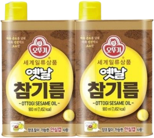 [오뚜기] 옛날참기름(캔) 450ML, 2개