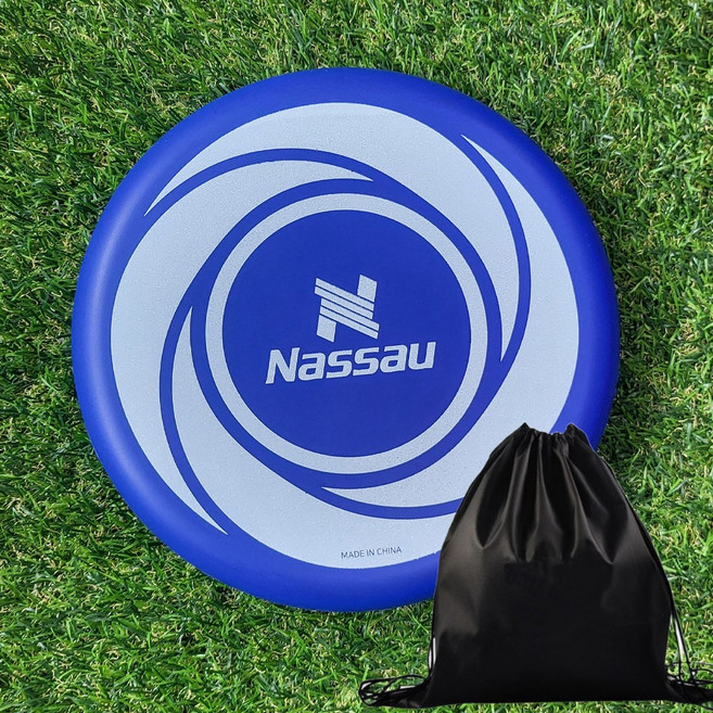 낫소 플라잉디스크 소프트 원반 부메랑 투센 파우치 안전KC인증, 블루, 1개