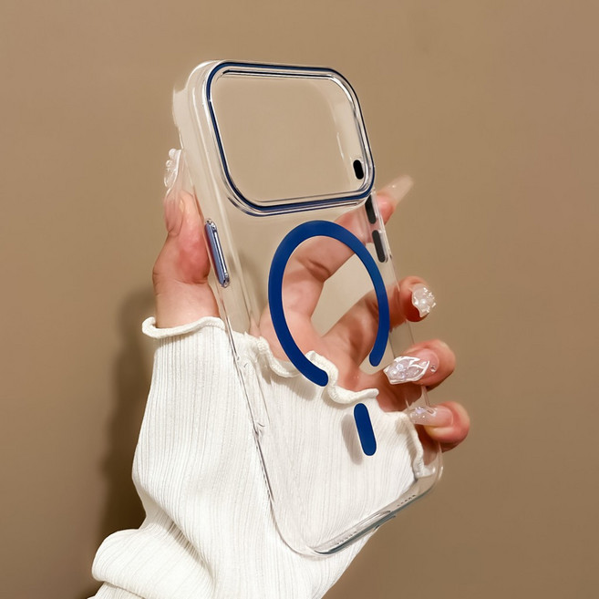 iPhone 手機殼 高透彩磁無線充電防摔殼