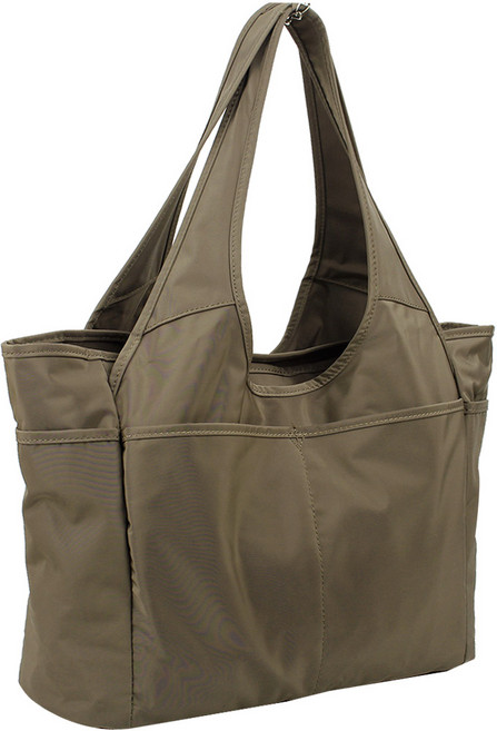 코피 가볍고 주머니 포켓 많은 발수 무지 숄더백