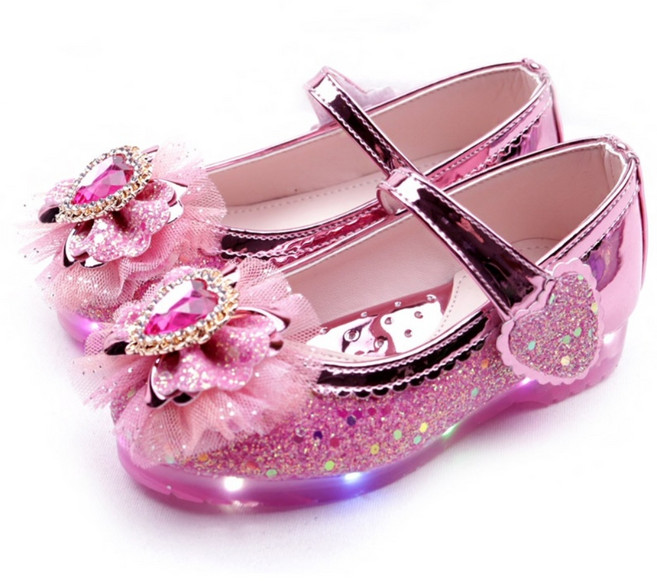 풋풋 러브 LED 구두 라이팅구두 발광구두 여아구두 봄구두 신학기기구두 공주구두