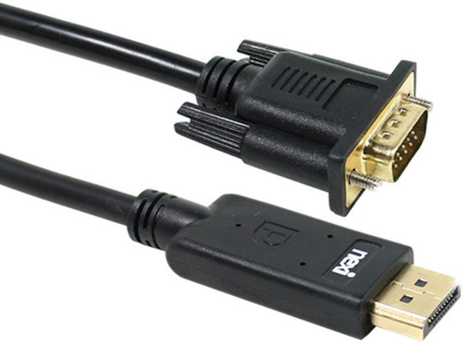 NX-DPtoVGA (1.8m) DP to RGB 변환케이블 (NX214-1), 1개