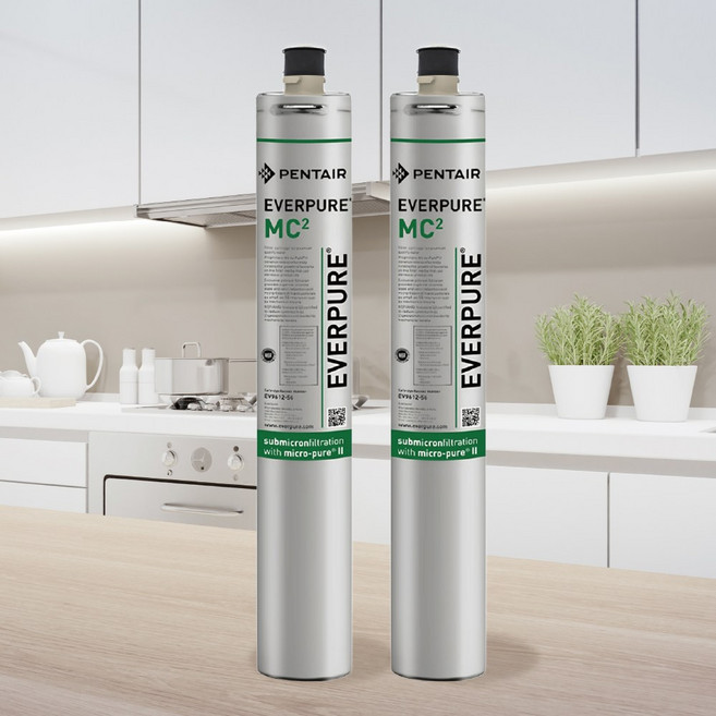 EVERPURE MC2濾心《原裝進口》美國黑水保固, 1個, 雙入裝(售出無保, 雙入裝(售出無保