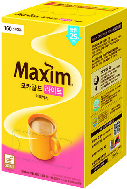 동서 맥심 모카골드 라이트 160+20T, 11.8g, 1개, 1개