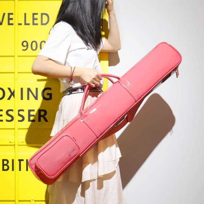 해금 케이스 보관함 가방 경량 가죽 소프트 에나멜 국악기 해금가방 방수 숄더, 1개, 90cm/핑크