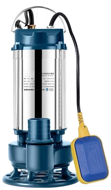수중펌프 1마력 자동 오수용 220V, A.370W자동정수펌프1인치플로트포함