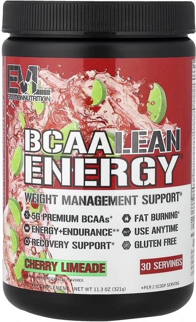 몸관리하세요 겨울입니다 EVLution Nutrition BCAA 린 에너지® 체리 라임에이드 11.3 oz (321 g) 특별관리진행, EVLutionNutritionBCAA린에너지체리라임에, 321g, 1개 - 쿠팡
