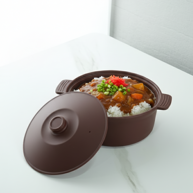 소노리떼 국산 실리콘 계란찜기 원형 대형 1200ml 라면용기, 초코 초코, 1개