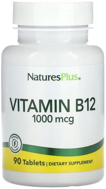 NaturesPlus 비타민B12 1000mcg 90정, NaturesPlus비타민B121000mcg90정, 1개 - 쿠팡