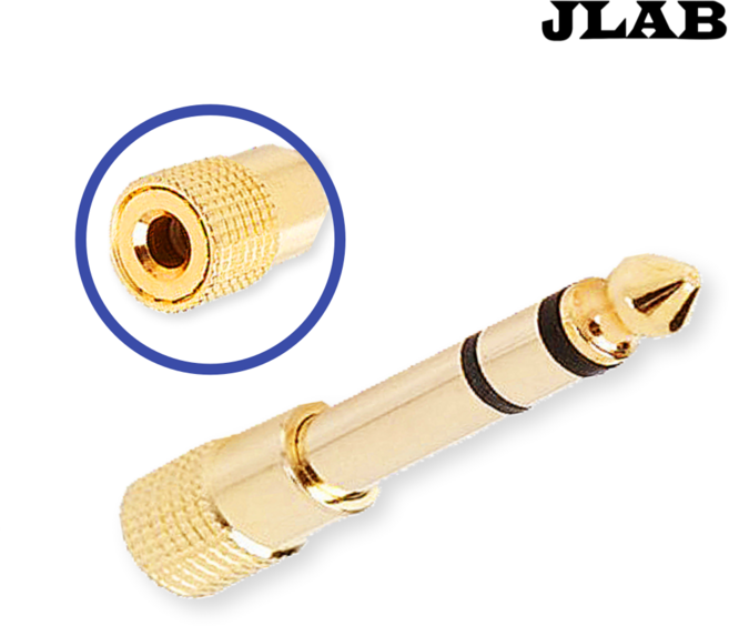 3.5(수) to 5.5(수) 변환잭 총알잭 스테레오 변환젠더 6.35mm 3.5파이 오디오변환, 1개