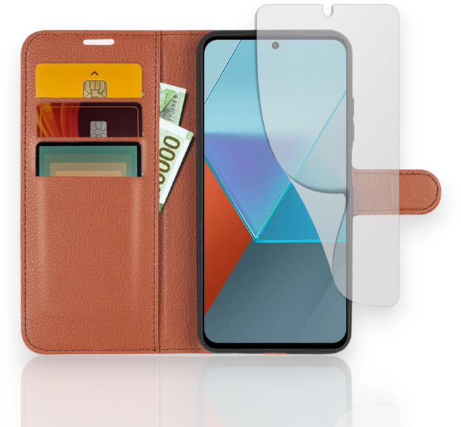 샤오미 레드미 노트 13 PRO 전용 지갑 카드 지폐 수납 케이스 저반사 지문방지 필름