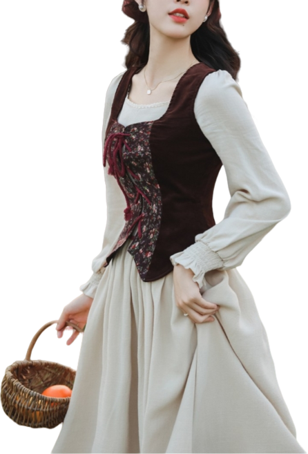 프랑스전통의상 드레스 중세 유럽풍 원피스 르네상스 공연 복고풍 뮤지컬 개화기 파티 연극 무대