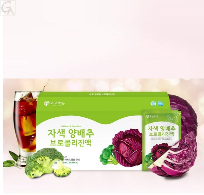 위에좋은 자색양배추진액 부모님선물용 브로콜리즙 집들이선물 명절준비, 90ml x30포