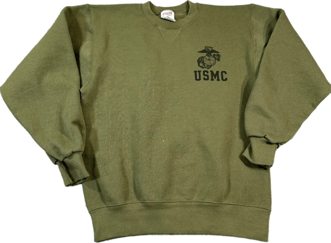 USMC 미해병대 맨투맨 스웻셔츠 크루넥 미국생산 남L S급 빈티지 UMS027