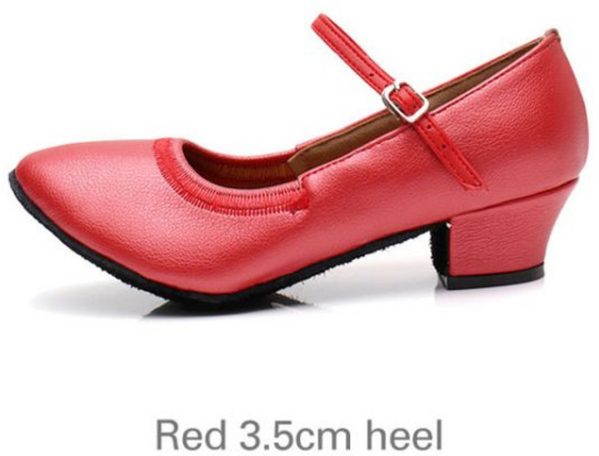 댄스화 댄스 초보 JI24211, 5, Red 3.5cm