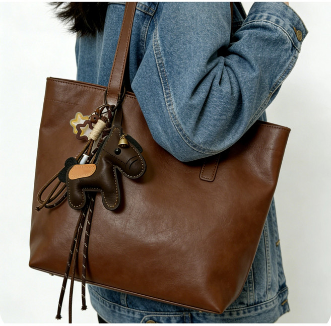 쬬린 말인형 가죽 감성 가방 장식